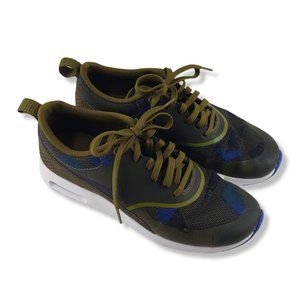 Nike Womens Air Max Thea Running Shoes Olive Green Camouflage print